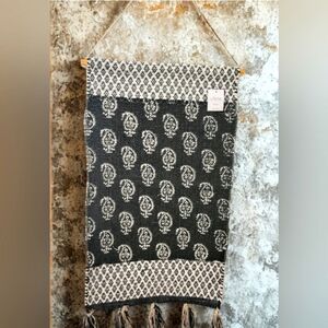 Black and White Patterned Wall Hanging 18"x 30"
